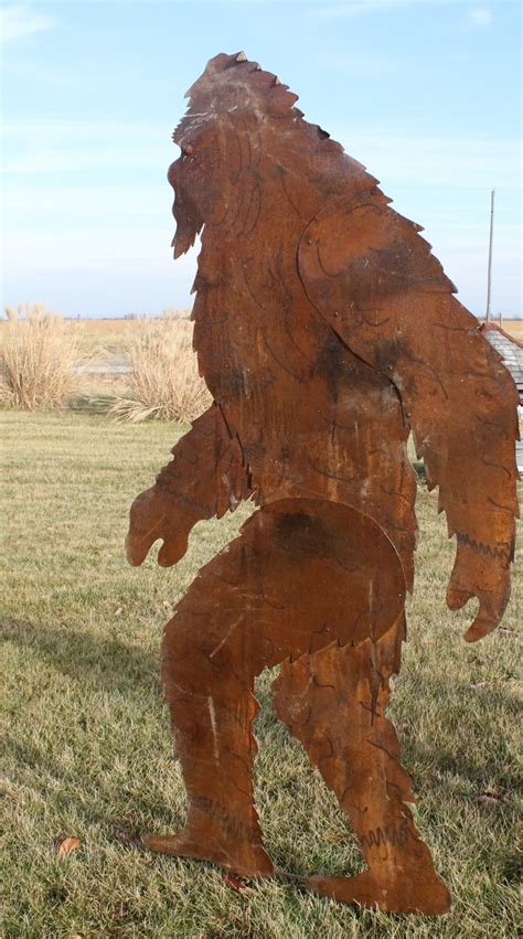 sheet metal sasquatch|7 foot metal bigfoot.